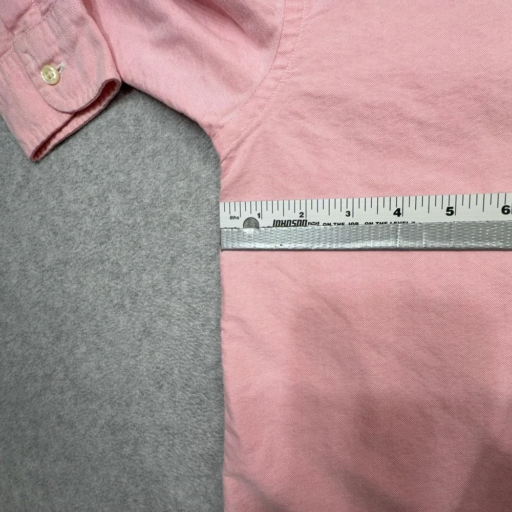 Ralph Lauren Oxford Shirt Youth Large 16 Pink Long Sleeve Button Cotton Women